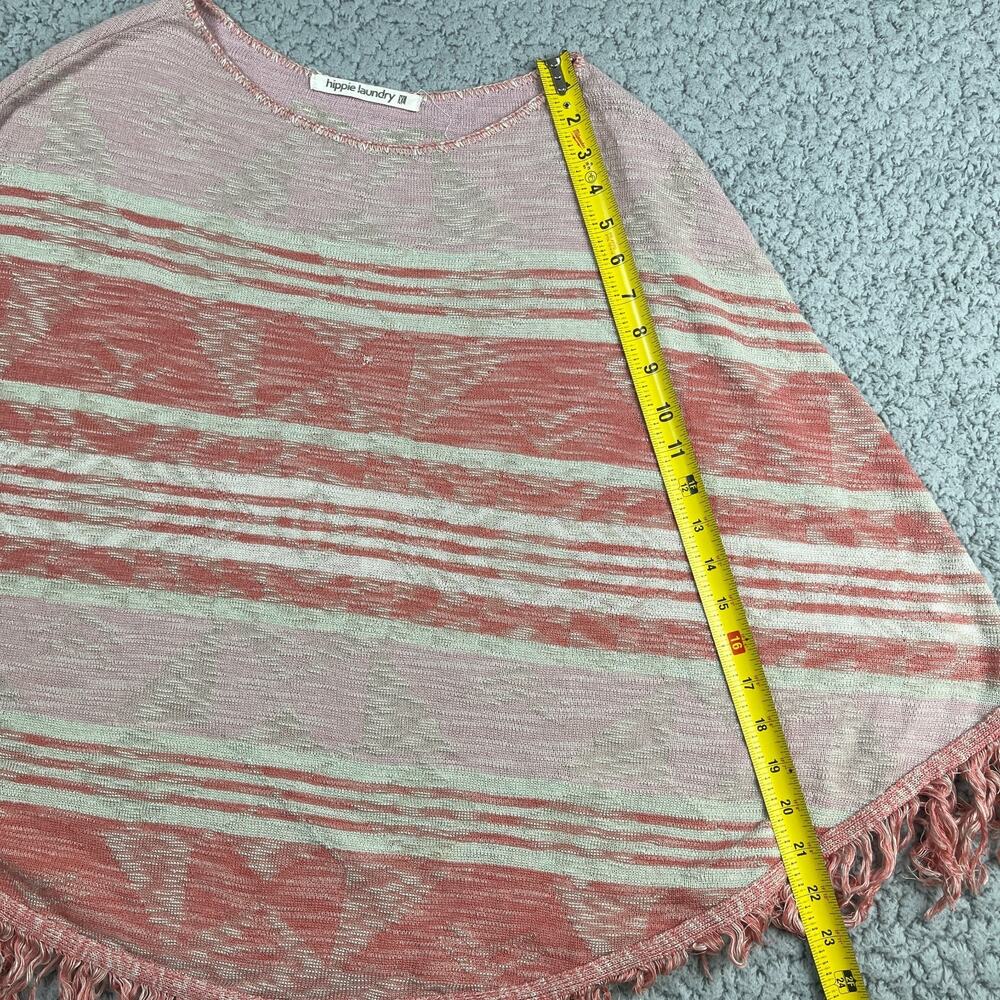 Hippie Laundry Shawl Womens XL Tassel Mauve Aztec - Picture 3 of 6